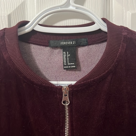 Zip Up Velour Sweater - Picture 3 of 4